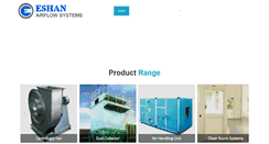 Desktop Screenshot of eshanairflowsystems.com